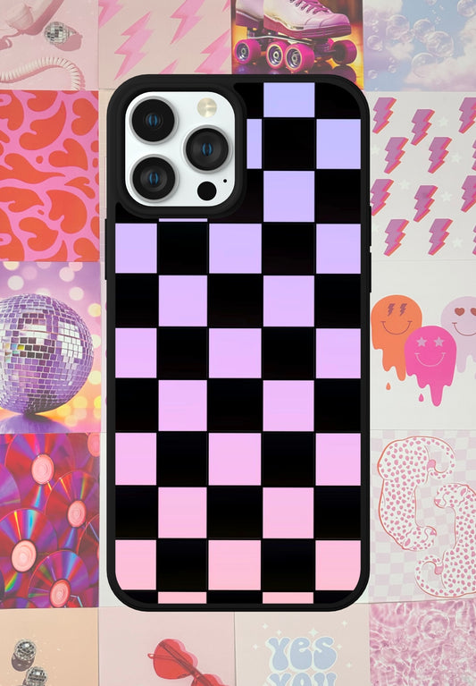 Checkered ombre Phone Case