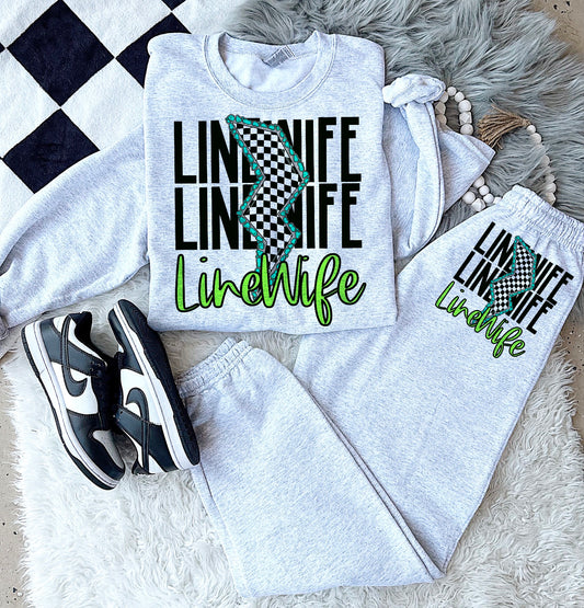 Line Wife green(Sublimation Printed)