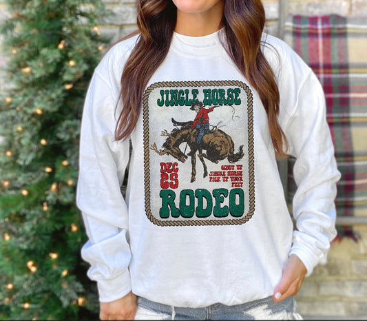 Jingle Horse Rodeo Crewneck