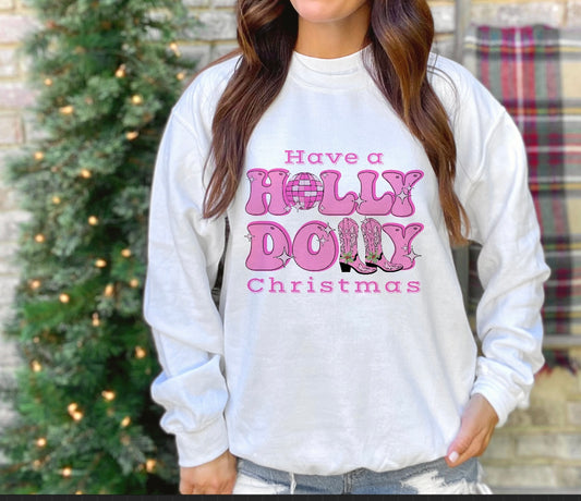 Holly Dolly Christmas Crewneck