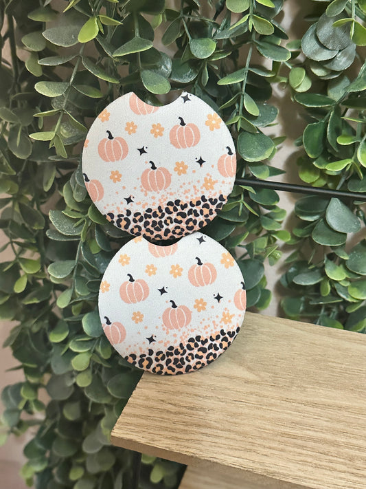 Pumpkin Car Coasters