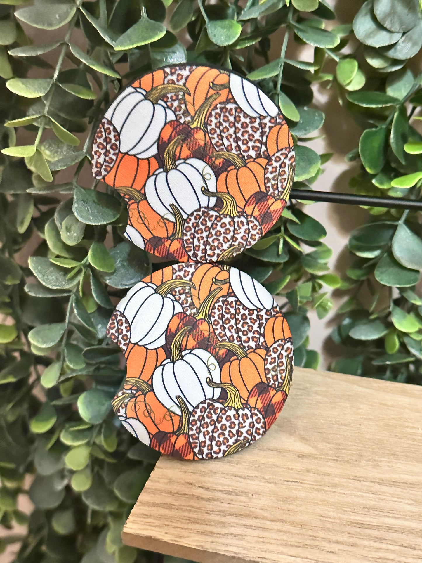 Pumpkin Car Coasters