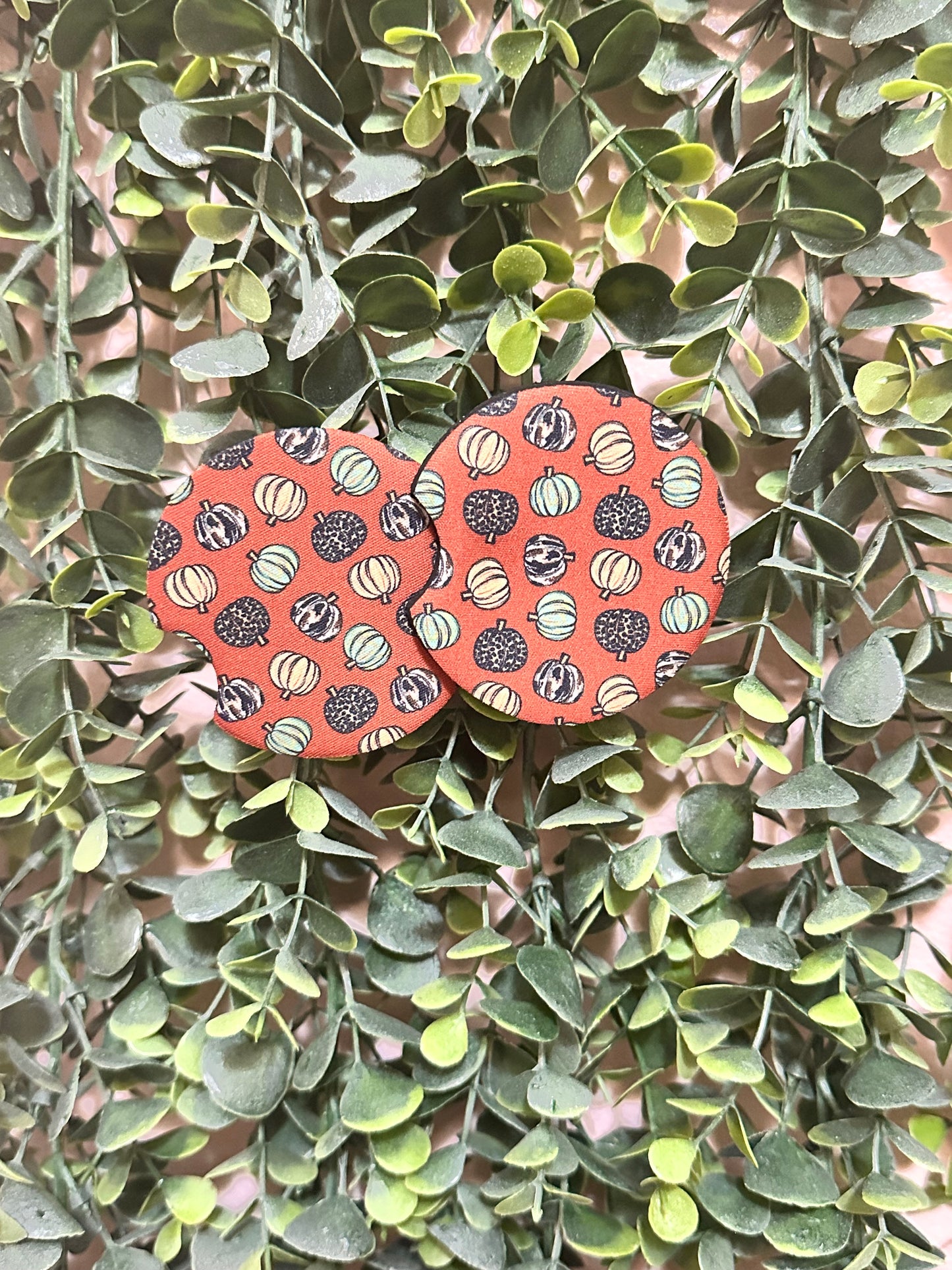 Western Pumpkin Car Coasters