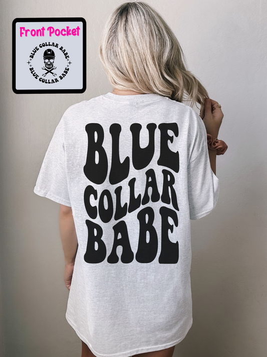 Blue Collar Babe Skull Pocket Shirt