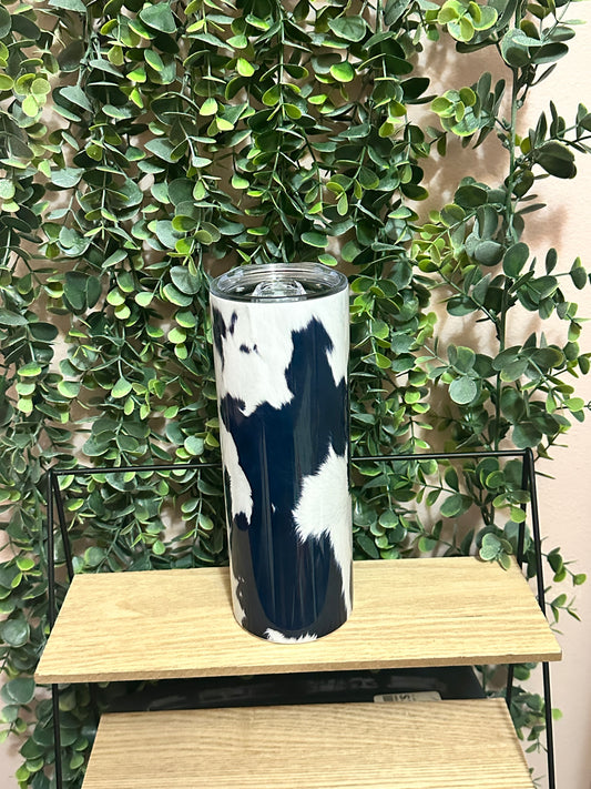 Black Cowhide Tumbler