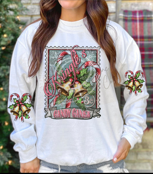 Candy Cane Crewneck