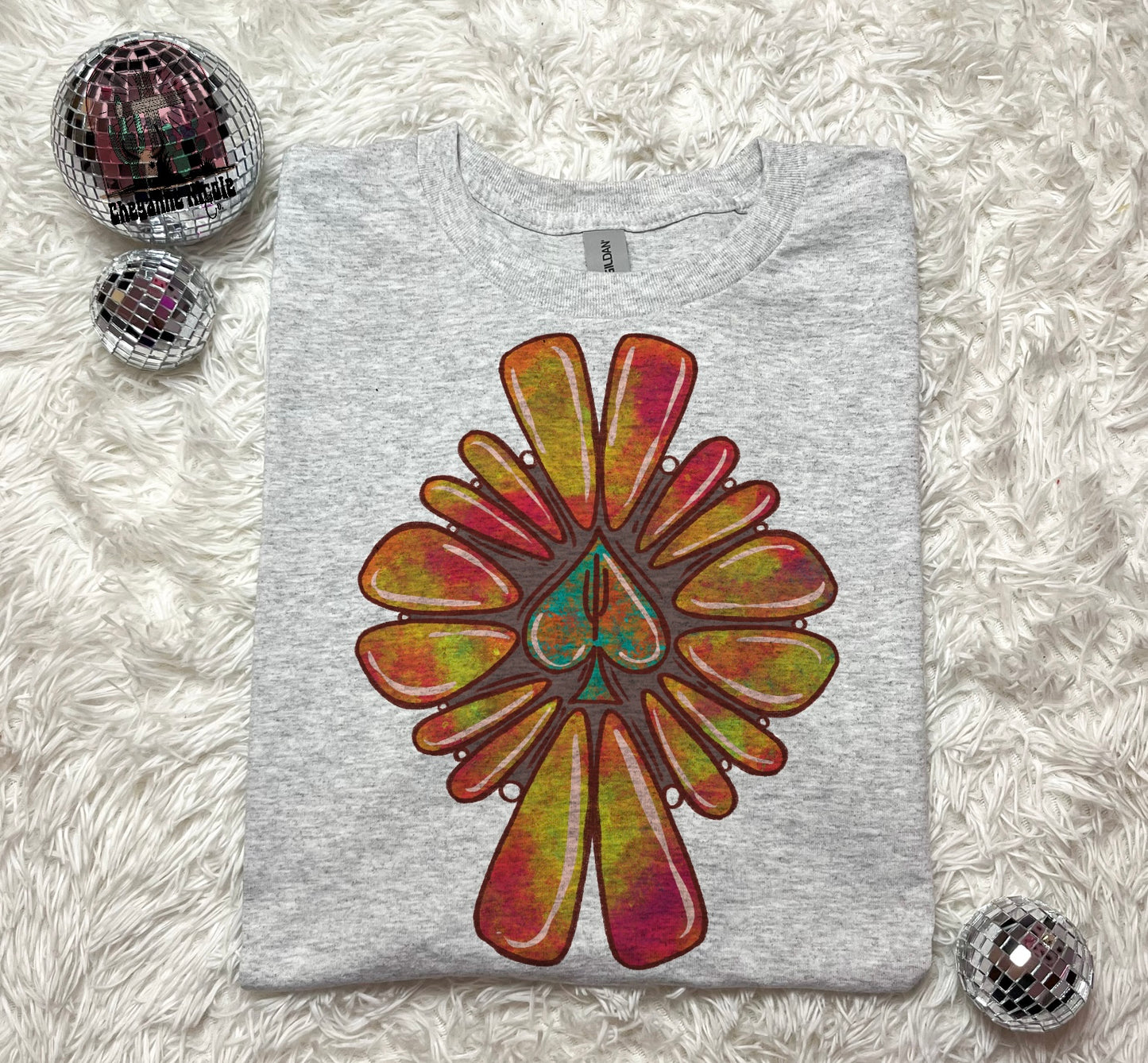 Pink & Orange Jewel Crewneck or Shirt