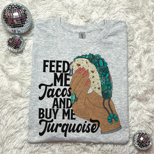 Tacos & turquoise Crewneck or Shirt