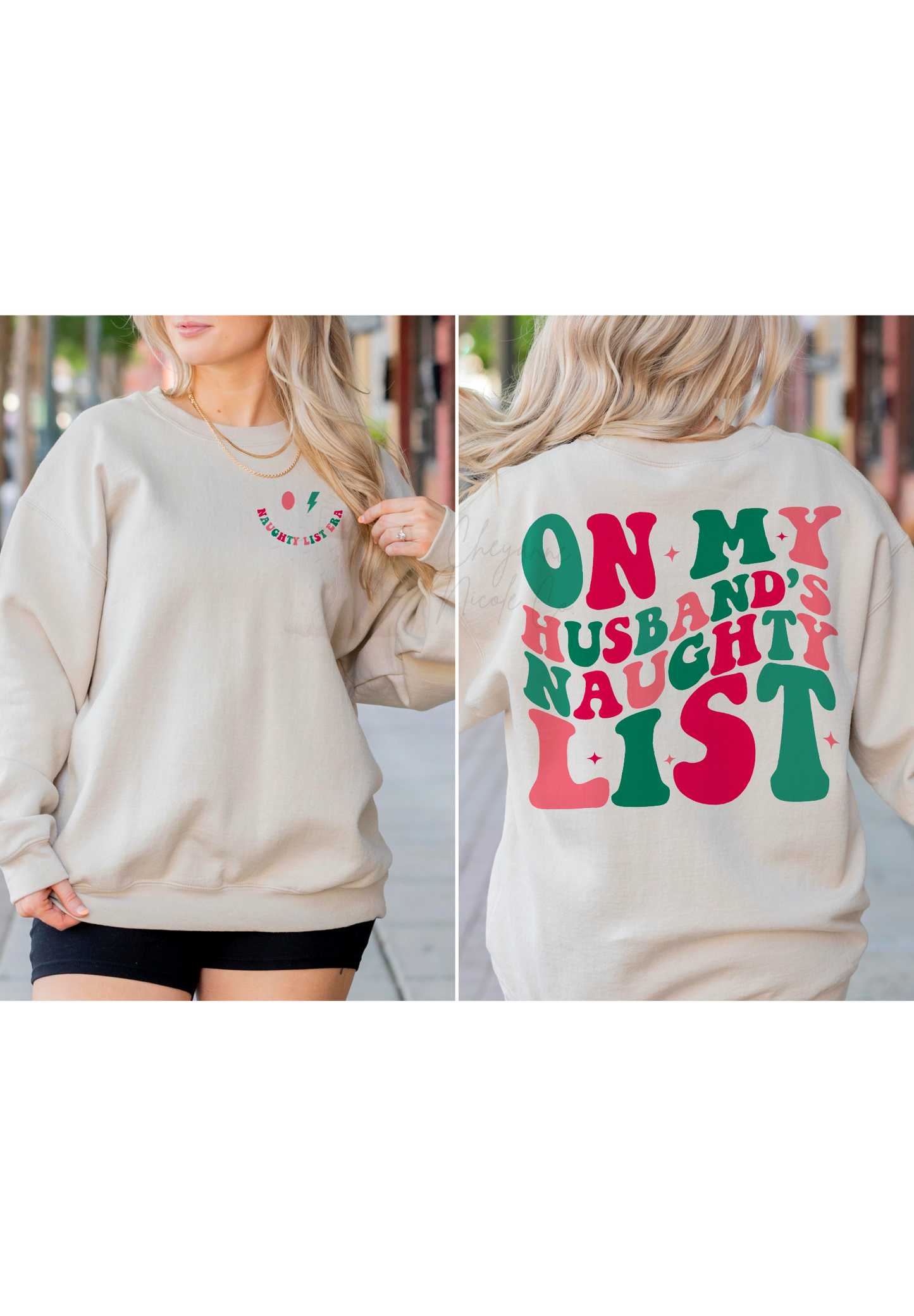 On My Husband’s Naughty List Crewneck or Shirt