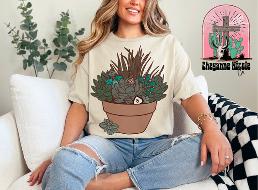 Western Succulent Crewneck or Shirt