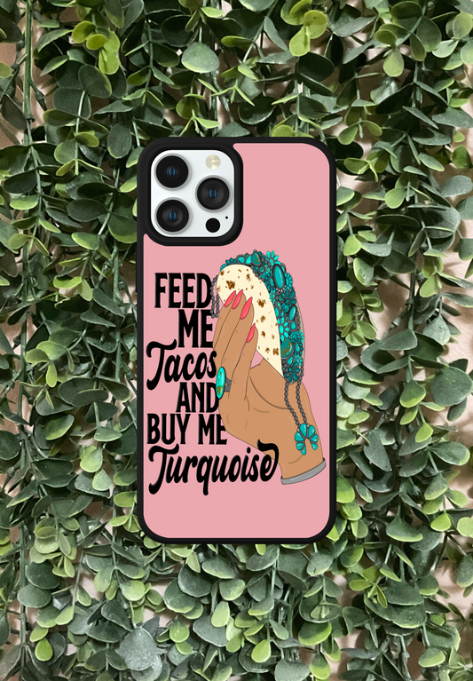 Tacos & turquoise Phone Case