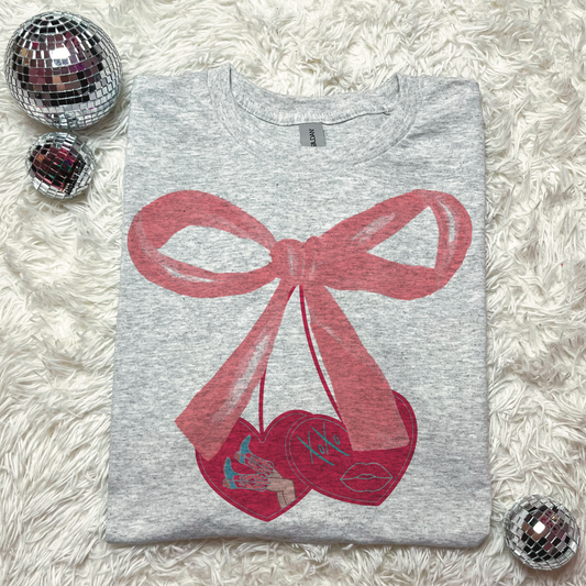 Xoxo Bow & Hearts Crewneck or Shirt