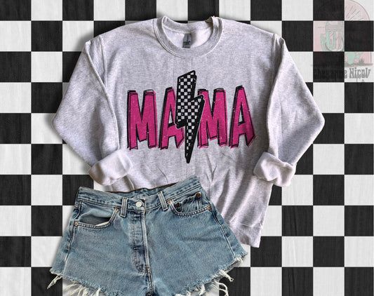 Retro Mama Crewneck or Shirt