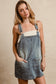 BiBi Washed Adjustable Strap Denim Overall Dress