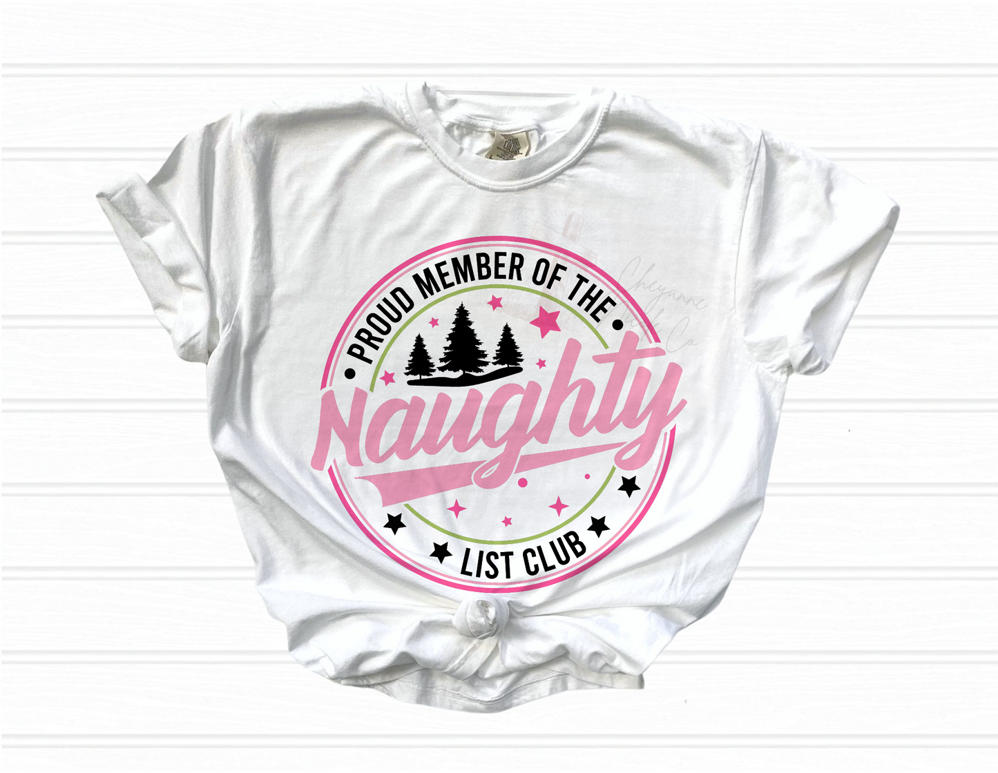 Naughty List Club Crewneck or Shirt