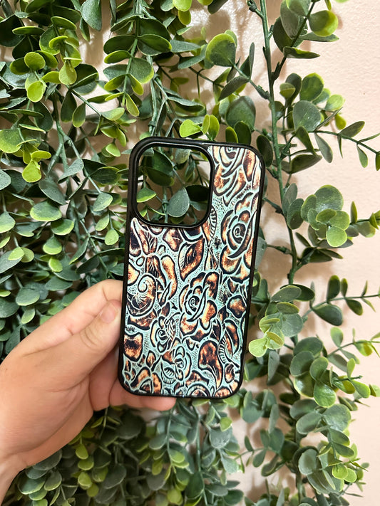 Tooled Leather Phone Case