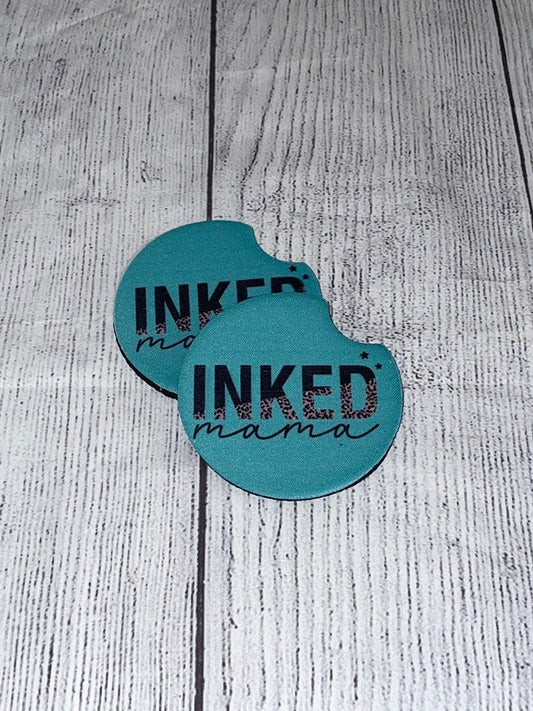 Inked Mama Car Coasters