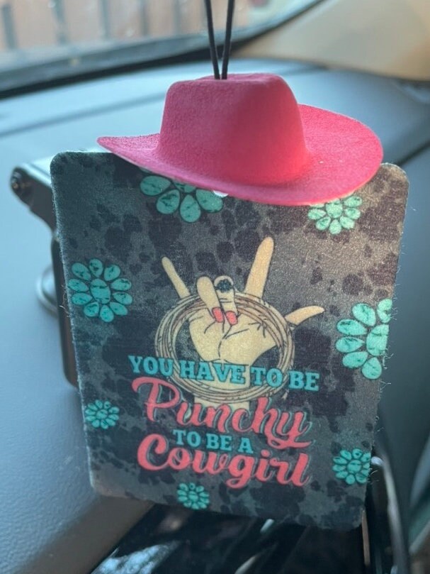 Punchy Cowgirl Car Freshie