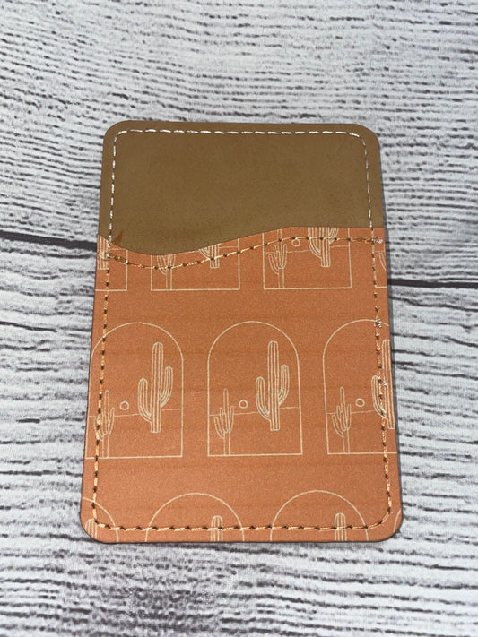 Terracotta Cactus Phone Wallet